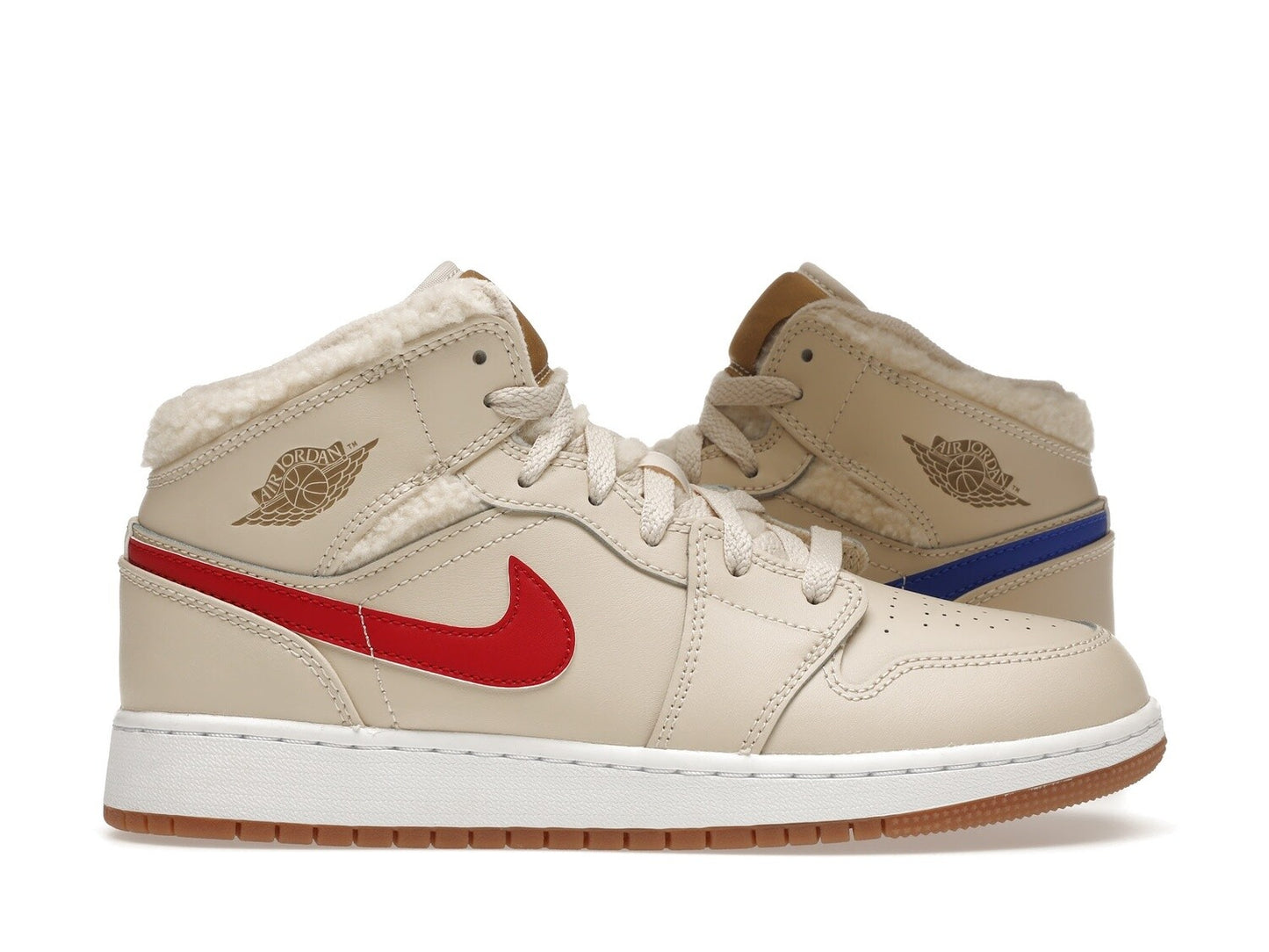 Jordan 1 Mid Utility Fleece Pearl White