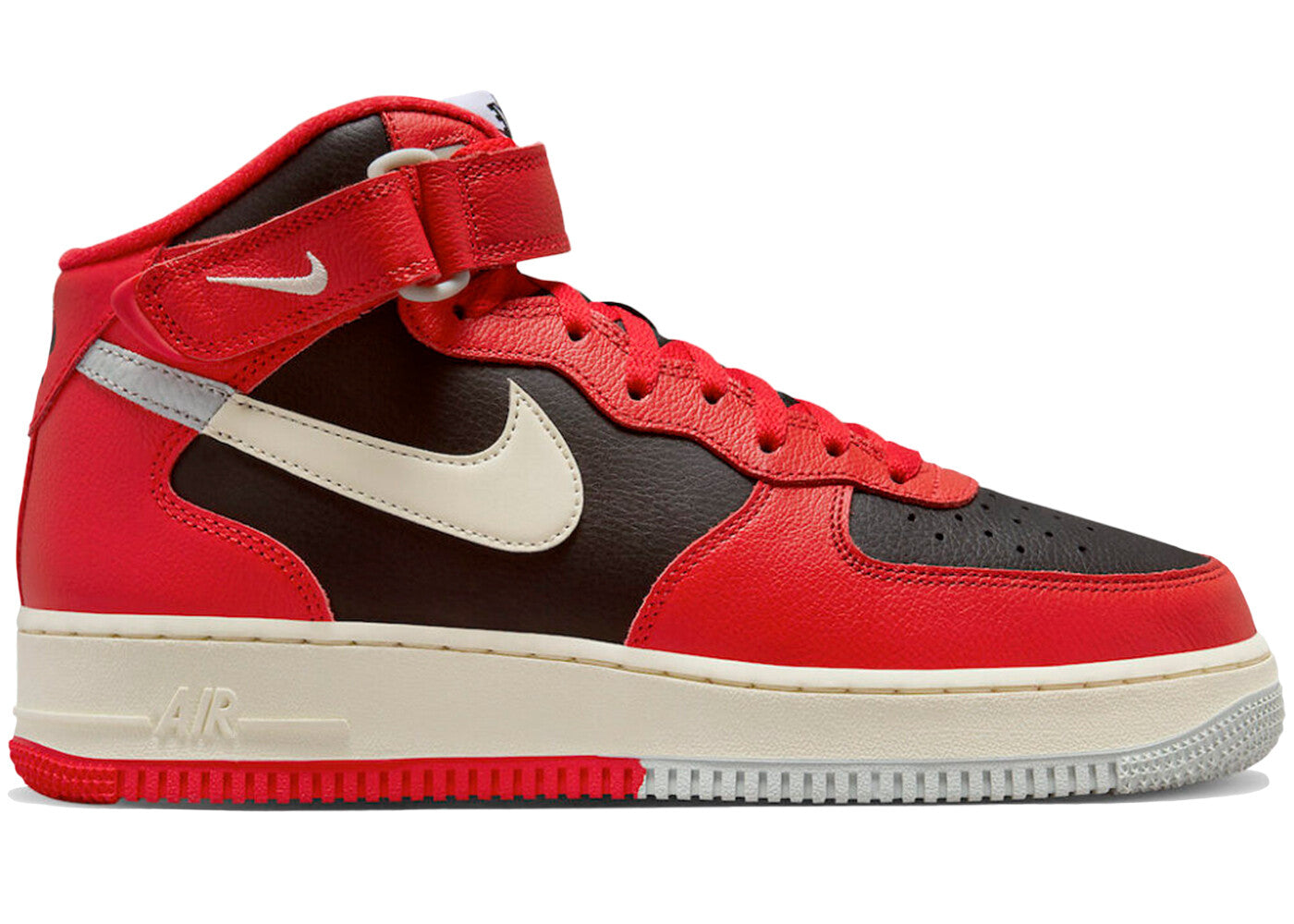 Nike Air Force 1 Mid LV8 Split Black Red