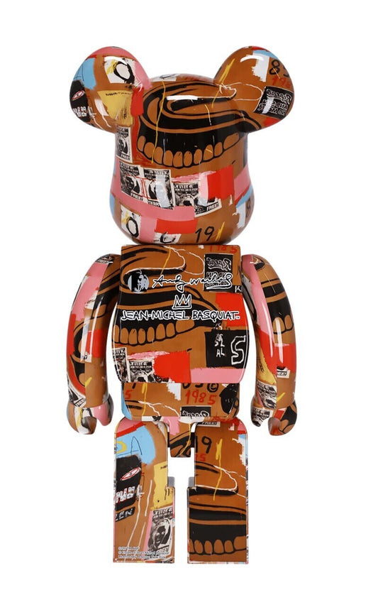 Bearbrick Andy Warhol x JEAN-MICHEL BASQUIAT #2 1000%