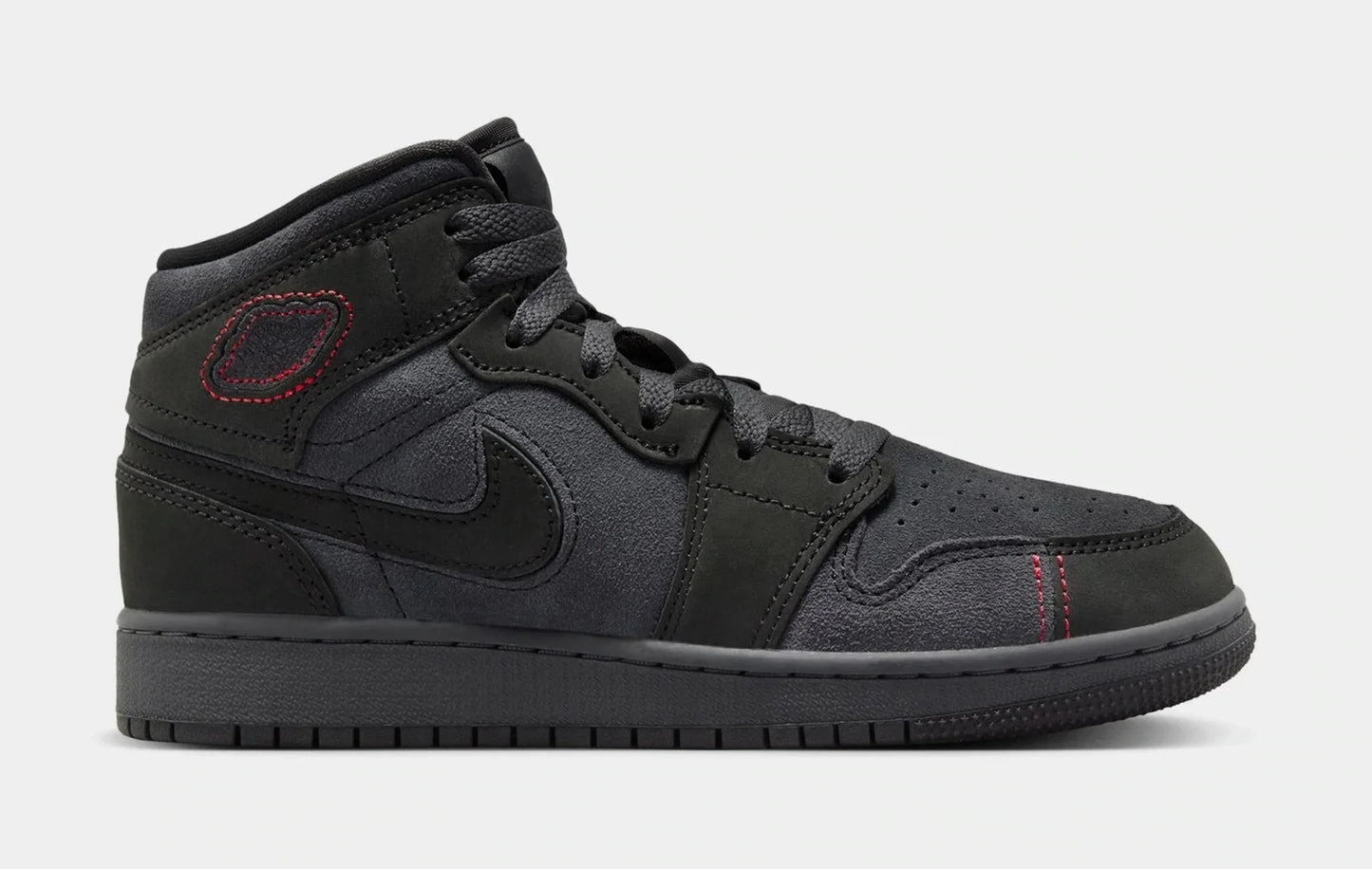 Jordan 1 Mid Triple Black Craft