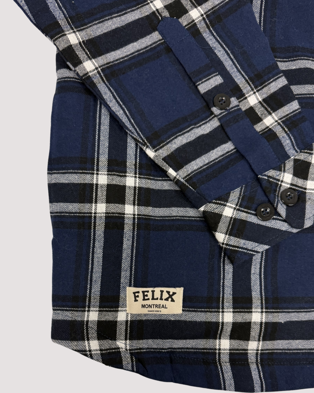 Plaid Flannel Shirt Blue FW24