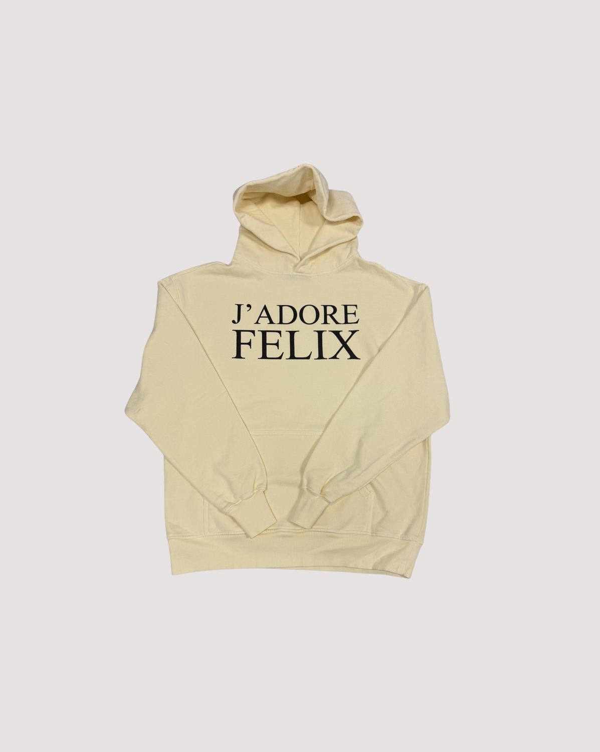 Pullover Cream "J'adore Felix" Hoodie FW24
