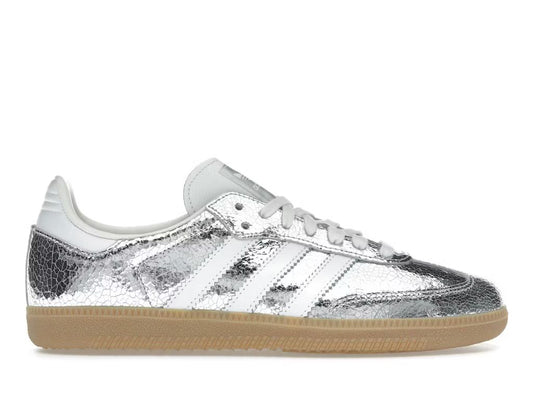 adidas Samba OG Silver Metallic Cracked Leather