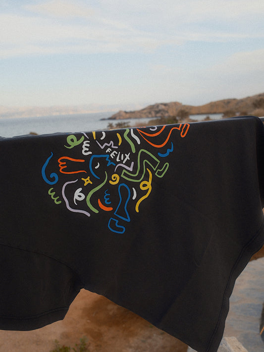 Picasso Baby Abstract T -Shirt Shadow