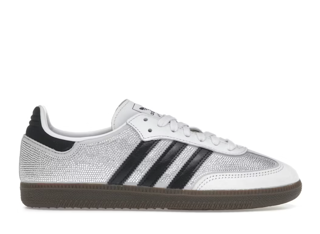 adidas Samba OG Rhinestone Crystal White Silver
