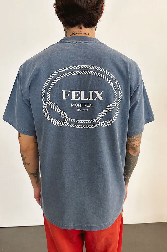 Felix "Prada" Washed Blue T-Shirt