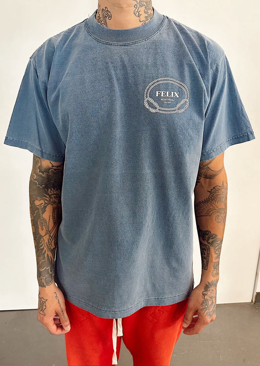 Felix "Prada" Washed Blue T-Shirt