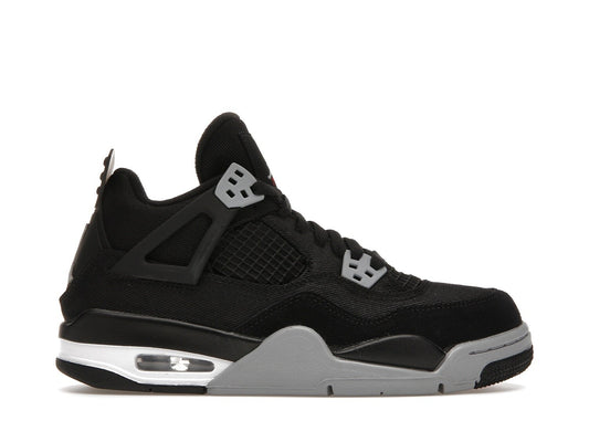 Jordan Retro 4 Black Canvas