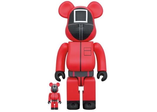 Bearbrick Squid Game Guard (Square) 100% & 400% Set