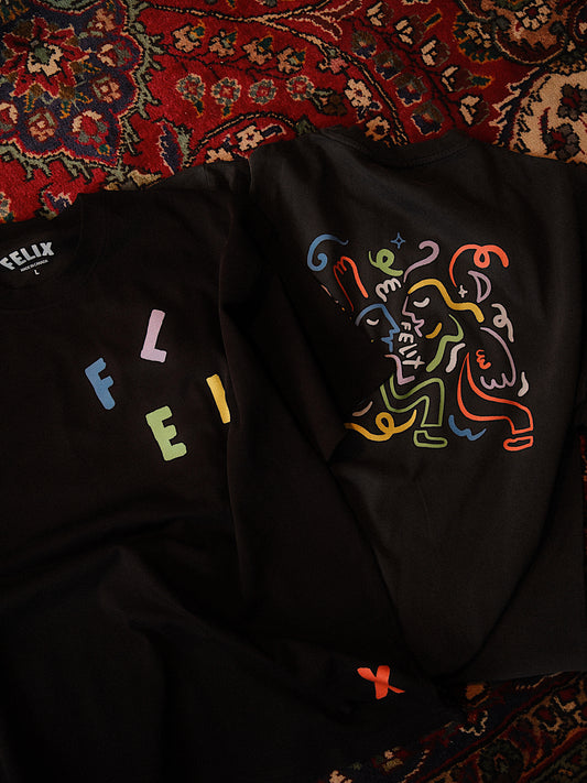 Picasso Baby Abstract T -Shirt Black