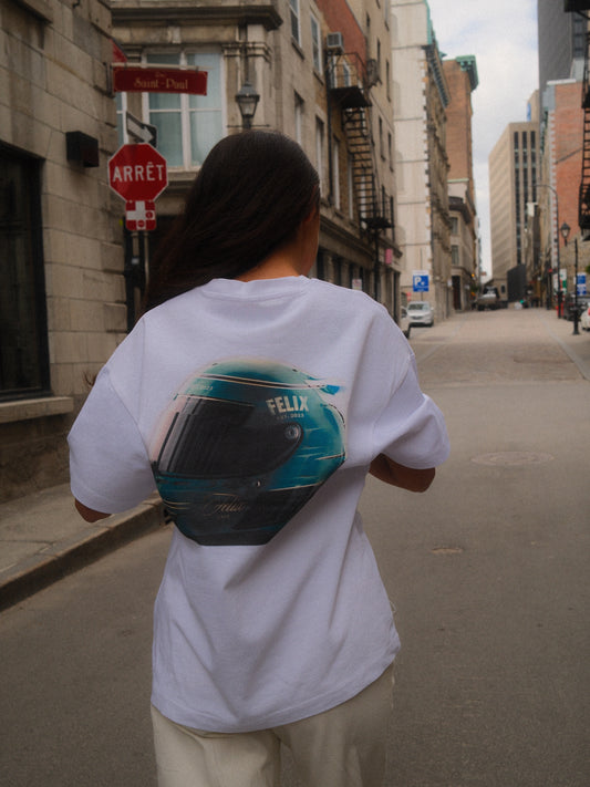 Felix White Helmet T-Shirt