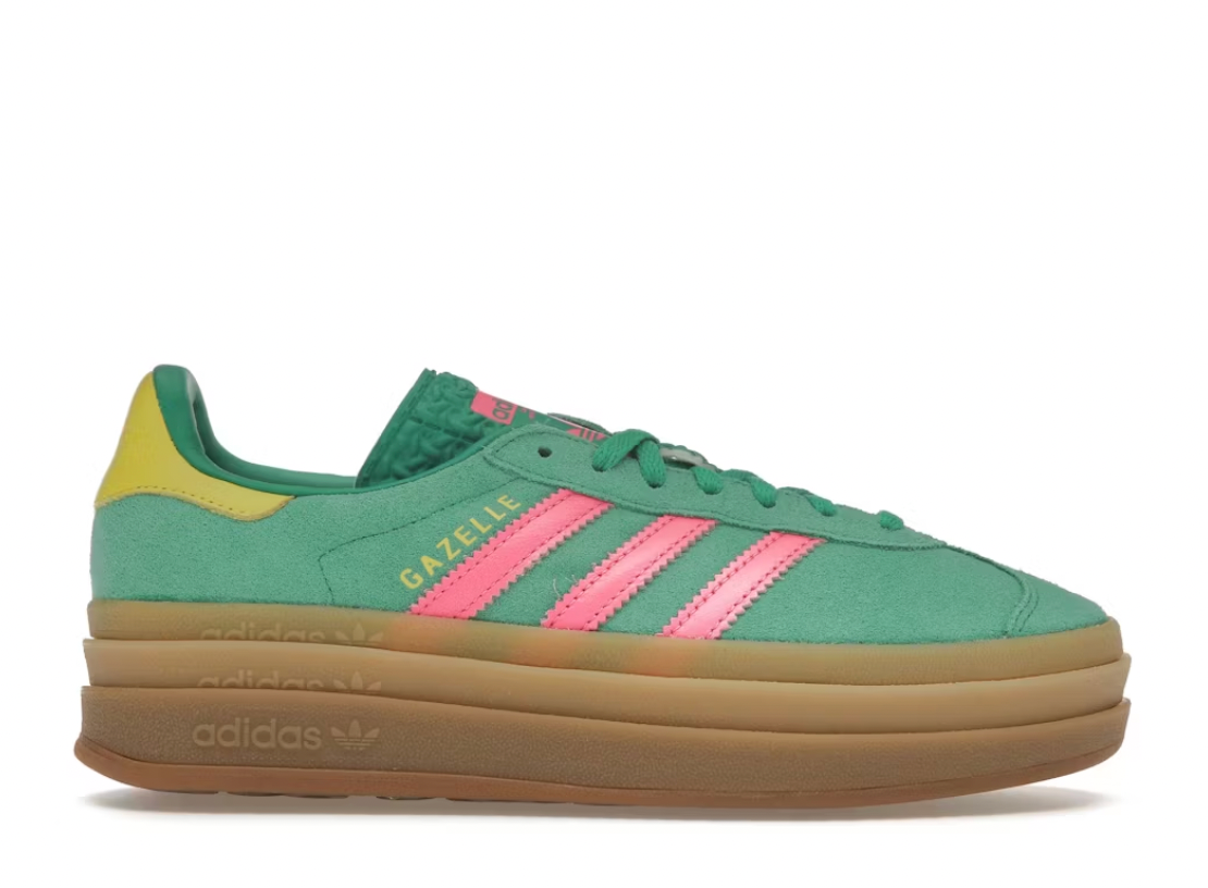 adidas Gazelle Bold Court Green Lucid Pink