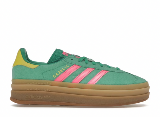 adidas Gazelle Bold Court Green Lucid Pink