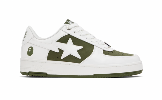 BAPE White & Khaki BAPE STA #6 Sneakers