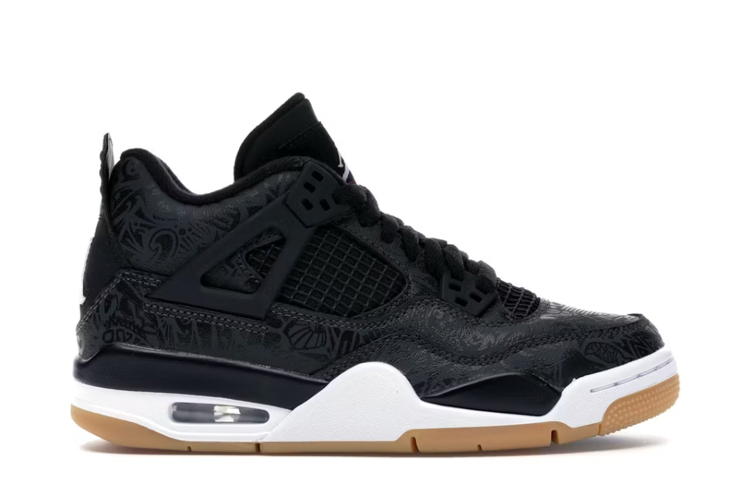 Jordan 4 Retro Laser Black Gum (GS)