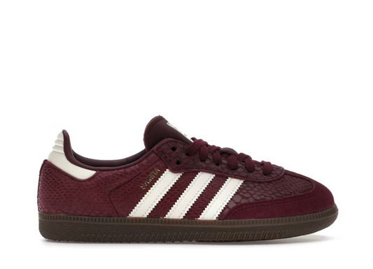 adidas Samba OG Snakeskin Maroon Cream White