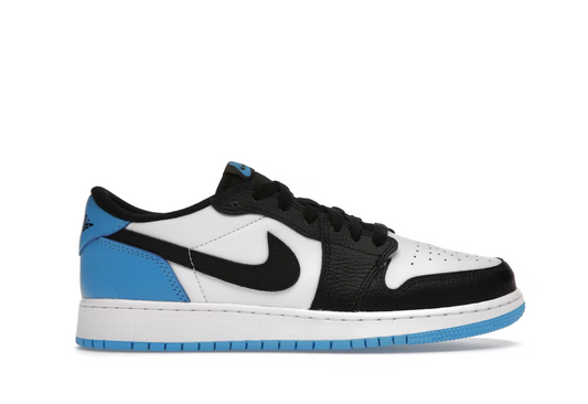 Jordan 1 Retro Low OG Black Dark Powder Blue (GS)