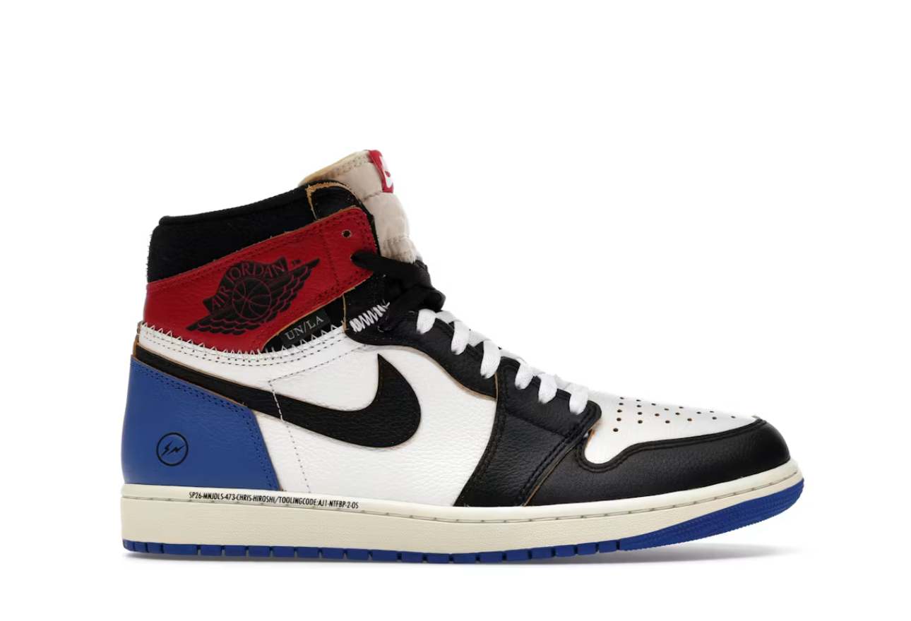 Jordan 1 Retro High OG SP Fragment x Union LA Varsity Red Sport Royal