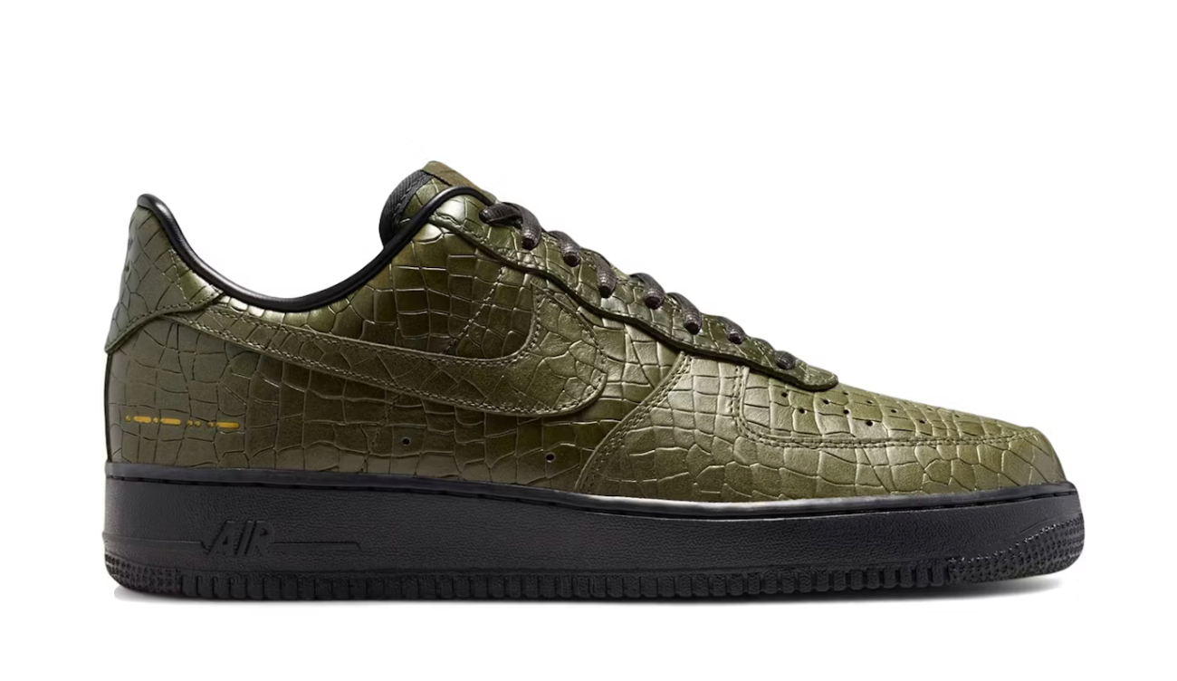 Nike Air Force 1 Low Morse Code Cargo Khaki Croc