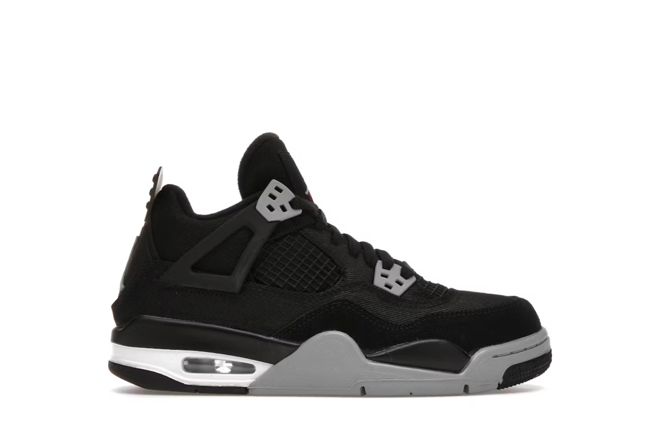 Jordan 4 Retro Black Canvas (GS)