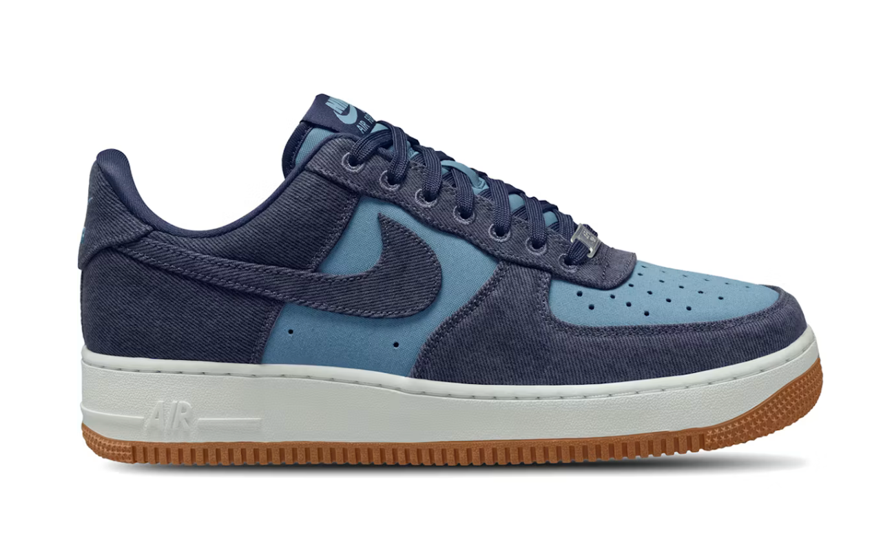 Nike Air Force 1 Low '07 LV8 Denim Navy Worn Blue