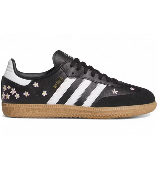 adidas Samba OG Black White Gum Floral Embroidery